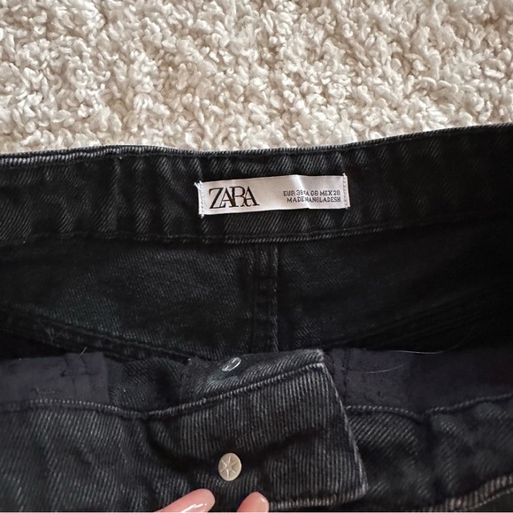 Zara high waisted denim shorts - Picture 3 of 5